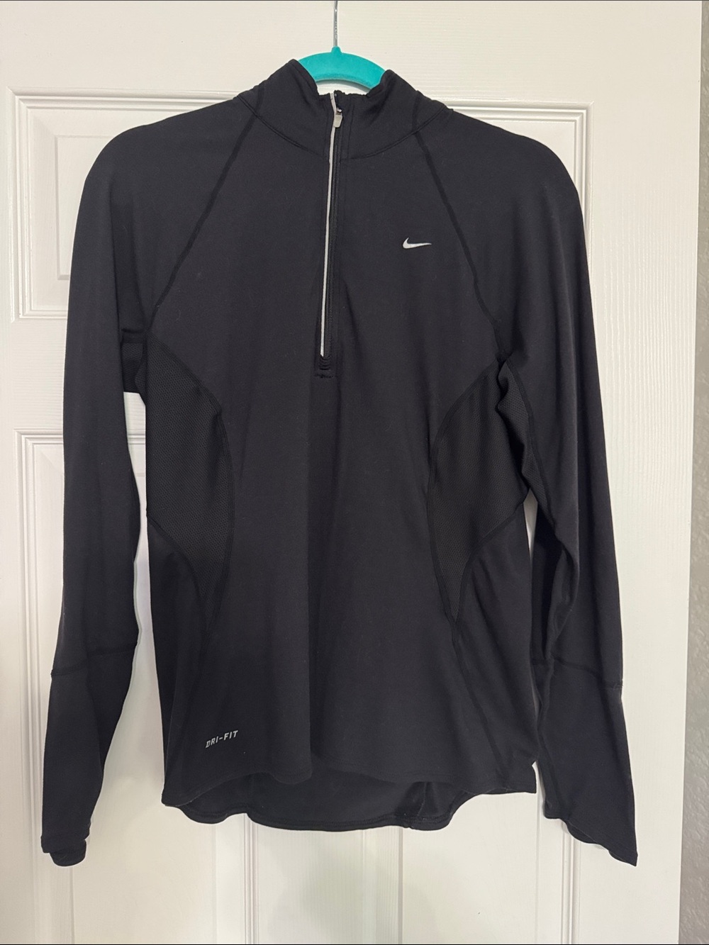 Nike Black Quarter- Zip Dri‑Fit Performance Top